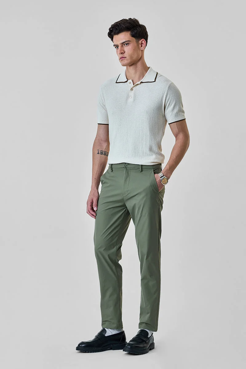 سنيتش Green Slim Fit Chinos